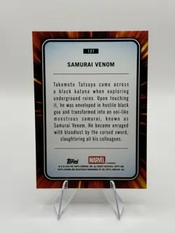 Samurai Venom 2025 Topps Chrome Marvel Comics 1st Appearance #127 Trading Card - Image 2