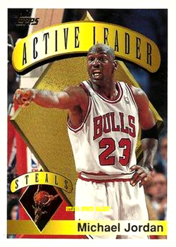 1995-96 TOPPS MICHAEL JORDAN CHICAGO BULLS #4 7V54 - Image 1