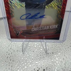 2025 Panini Prizm - Christian Kirk #3 Red Shimmer Prizm Autographs /35 (AU) - Image 3