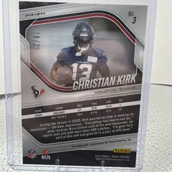 2025 Panini Prizm - Christian Kirk #3 Red Shimmer Prizm Autographs /35 (AU) - Image 5