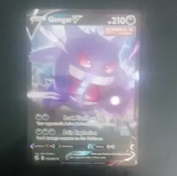 Pokemon Ultra Rare Gengar V Full Art Fusion Strike Single Strike 156/264 Holo - Image 1