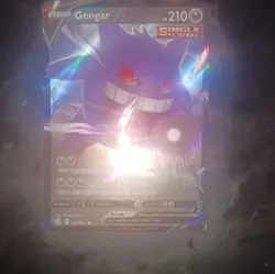 Pokemon Ultra Rare Gengar V Full Art Fusion Strike Single Strike 156/264 Holo - Image 2