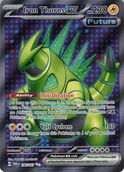 Iron Thorns ex Ultra Rare Twilight Masquerade 196 NM Pokemon - Image 1