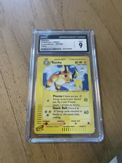 Pokemon Raichu Expedition Holo Rare #25 CGC 9 Mint - Image 1