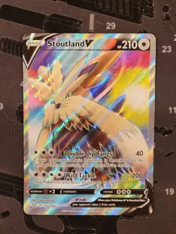 Pokemon SWSH05: Battle Styles #157/163 Stoutland V (Full Art) - MINT - Image 1