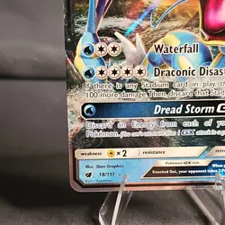 Pokemon Gyarados GX Ultra Rare Full Art Holo 18/111 SM Crimson Invasion 2017 NM - Image 5