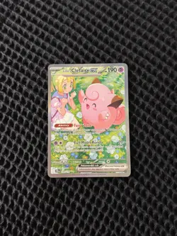 Pokemon TCG: Lillie's Clefairy ex 184/159 - SV Journey Together SIR - NM - Image 1