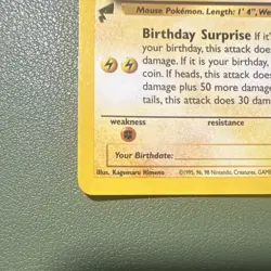 Pokemon ______'s Pikachu Pikachu World Promo 24 Regular 50 HP 2000 English - Image 3