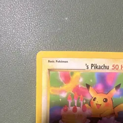 Pokemon ______'s Pikachu Pikachu World Promo 24 Regular 50 HP 2000 English - Image 4