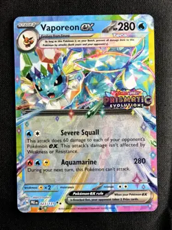 Vaporeon ex - 023/131 (NM) - SV: Prismatic Evolutions - Holo Stamped - Image 1