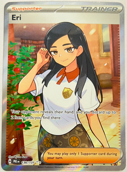 Pokemon TCG 136/131 Ultra Rare Eri SV: Prismatic Evolutions NM/M - Image 1