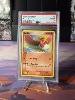 Pokemon PSA 9 MINT Ho-Oh 1/17 Pop Series 5 Non-Holo 2007 S#9266 - Image 1