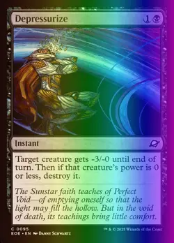 MTG Magic the Gathering Depressurize (95/426) Edge of Eternities NM FOIL - Image 1