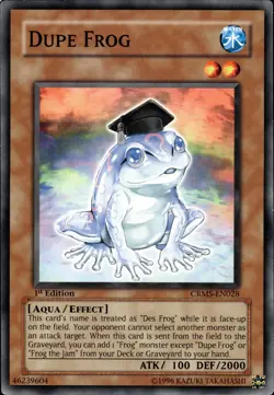 Dupe Frog - 1st Edition CRMS-EN028 - LP - YuGiOh - Image 1