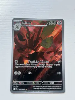 Pokemon TCG Scizor 205/197 Obsidian Flames Illustration Rare Card Near Mint - Image 1