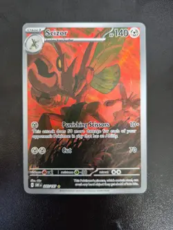 Pokemon TCG Scizor 205/197 Obsidian Flames Illustration Rare Card Near Mint - Image 1