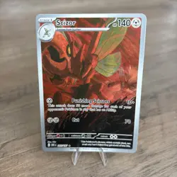 Pokemon TCG Scizor 205/197 Obsidian Flames Illustration Rare Card Near Mint - Image 1