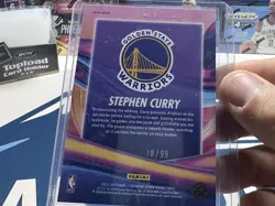 2023-24 Panini Nba Hoops Premium Stock - Anti-Gravity Stephen Curry #3 /99 GEM!! - Image 3
