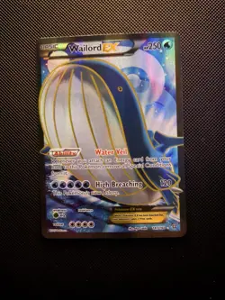 Pokemon TCG Wailord EX Primal Clash Holo Ultra Rare Card NM/LP - Image 1