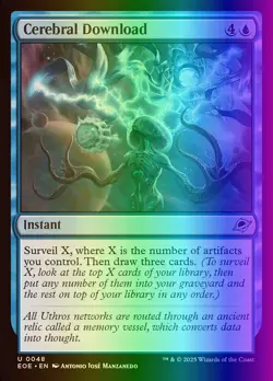 MTG Magic the Gathering Cerebral Download (48/426) Edge of Eternities NM FOIL - Image 1