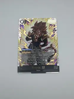 Bandai Dragon Ball Super Card Game Gogeta GT FB09-123 SCR Secret Rare Foil - Image 1