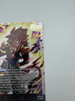 Bandai Dragon Ball Super Card Game Gogeta GT FB09-123 SCR Secret Rare Foil - Image 3