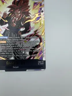 Bandai Dragon Ball Super Card Game Gogeta GT FB09-123 SCR Secret Rare Foil - Image 5