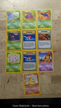DEFECTIVE Vintage Pokemon Cards Damaged/Highly Played W Rare Holos - Image 1