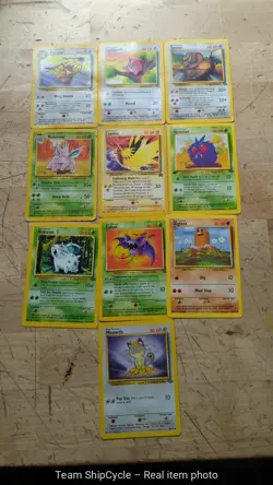 DEFECTIVE Vintage Pokemon Cards Damaged/Highly Played W Rare Holos - Image 5