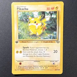 Pokemon Pikachu Jungle 1st Edition Common Regular English 60/64 1999 Card - Image 1