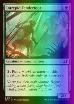 MTG Magic the Gathering Intrepid Tenderfoot (193/426) Edge of Eternities NM FOIL - Image 1