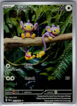 Aipom 211/182 SV04: Paradox Rift - Pokemon Card - NM - Image 1