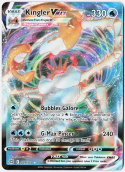 Pokemon *Kingler VMAX X1 Ultra Rare* (NM) 029/172 SWSH09: Brilliant Stars - Image 1