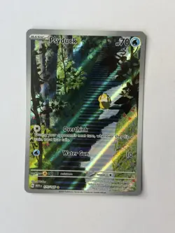 Pokemon TCG Psyduck 175/165 SV151 Illustration Rare Full Art Holo NM+ - Image 1