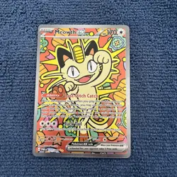 Meowth ex 121/088 Me03: Perfect Order Holo Pokemon Special Illustration Rare SIR - Image 1