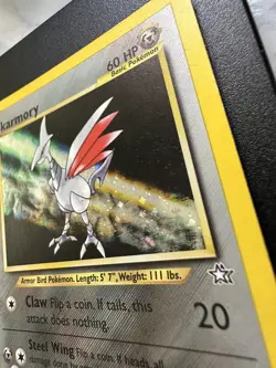 Pokemon TCG Skarmory Neo Genesis 13/111 Holo NM *Rare WoTC Swirl* - Image 3