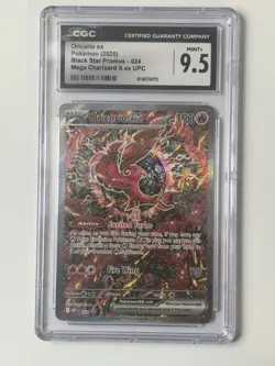 2025 Pokemon Black Star Promo Oricorio ex #024 Mega Charizard X ex UPC CGC 9.5 - Image 1