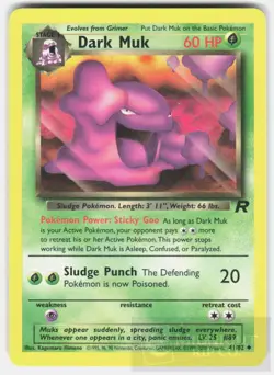 POKEMON DARK MUK 41 TEAM ROCKET UNLIMITED LP - Image 1
