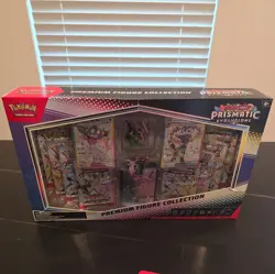LOT Pokemon Prismatic Evolutions Figure Collection & 4x Tech Stickers - Image 2