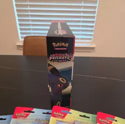 LOT Pokemon Prismatic Evolutions Figure Collection & 4x Tech Stickers - Image 5