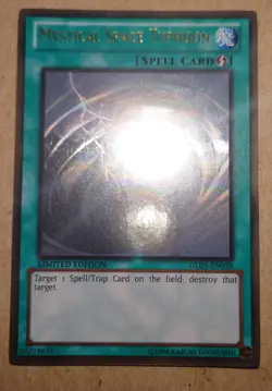 YuGiOh! Mystical Space Typhoon GLD5-EN038 Ghost Rare - Image 1
