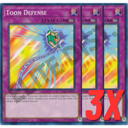 Yugioh Toon Defense (LDS1-EN070) 1st Edition (NEAR MINT) (3X) - Image 1