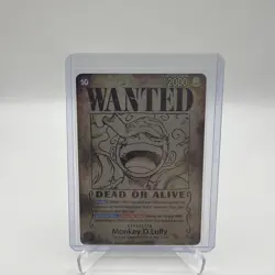Monkey D Luffy OP05-119 Wanted Poster Manga Gear 5 OP09 One Piece Card English - Image 1