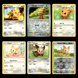 6x Lillipup Lot 81.0 Black White Pokemon Cards Collection Set Deck Building TCG - Image 1