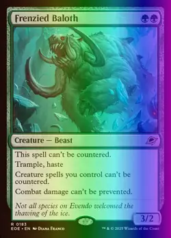 MTG Magic the Gathering Frenzied Baloth (183/426) Edge of Eternities LP FOIL - Image 1