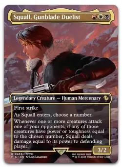 Squall, Gunblade Duelist (Borderless) #453 (NM) Final Fantasy FIC Magic MTG - Image 1