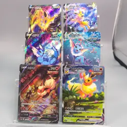 Pokemon TCG S-Chinese Flareon Jolteon Vaporeon V+VMAX SR lots of 6 - Image 1