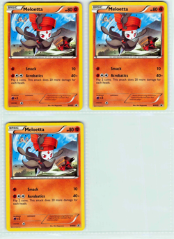 Meloetta BW69 Black & White Promo Pokemon Card Non-Holo 3 - Image 1