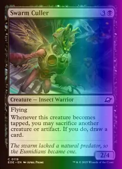 MTG Magic the Gathering Swarm Culler (119/426) Edge of Eternities LP FOIL - Image 1