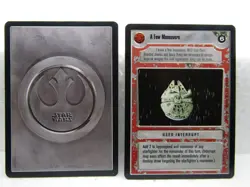 Star Wars 1995 CCG Premier Limited Black Border Lightside Cards Choice - Image 2